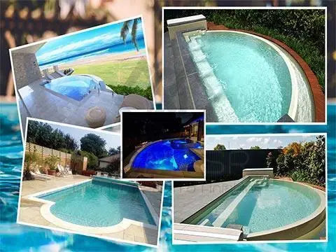 أنواع حمامات السباحة
